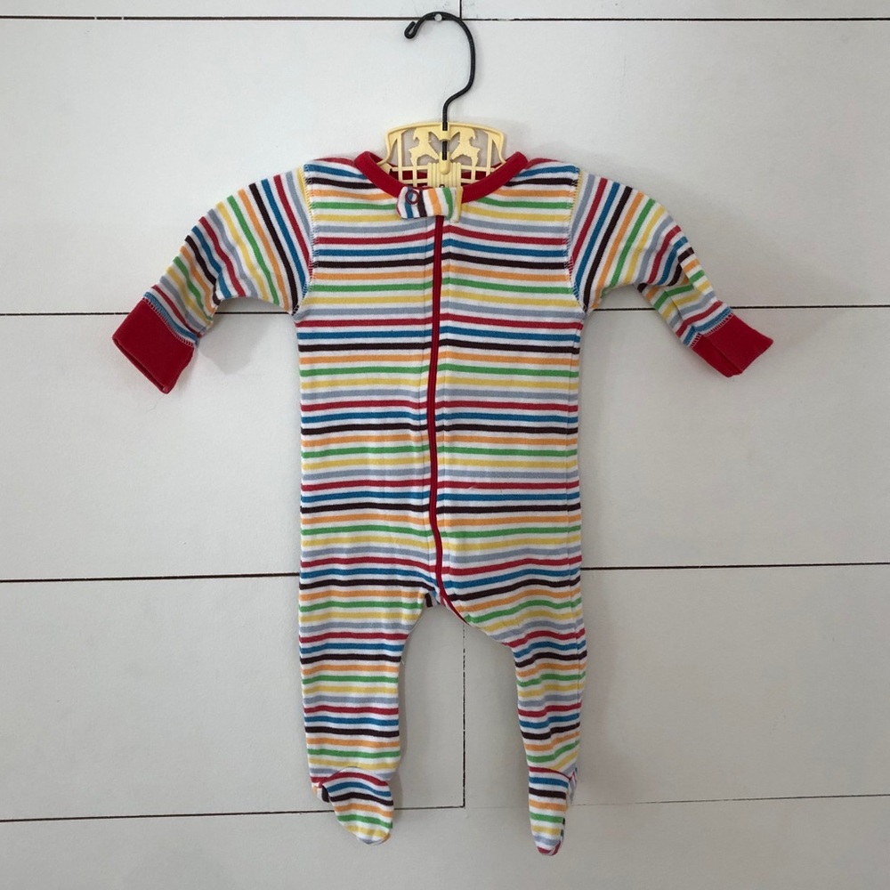 Sweet Peanut Organic Cotton Stripe (3-6 mo) Footie